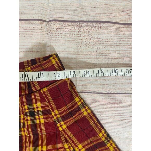 Harry Potter Gryffindor Women's Multi Plaid School Wizard Skirt - XS - Picture 9 of 12